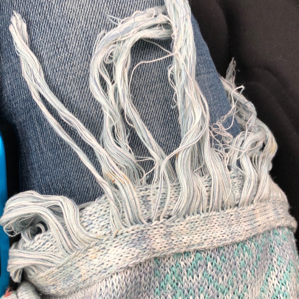Free People Beachy Fringed Hooded Light Sweater - Picture 6 of 8